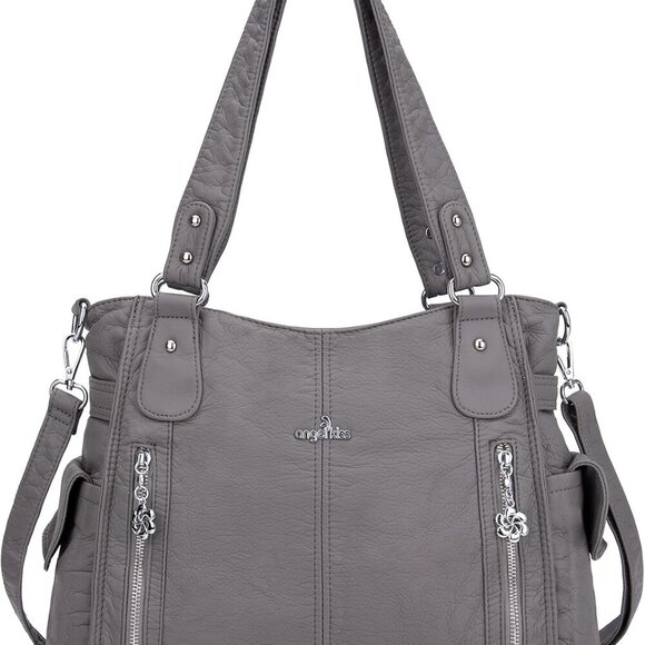 Handbags for Womens Top-Handle Hobo Purse Roomy Casual Shoulder Bags PU Tote Sat - Picture 1 of 7